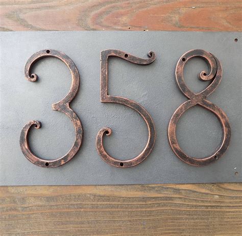 solid metal house numbers|decorative metal house numbers.